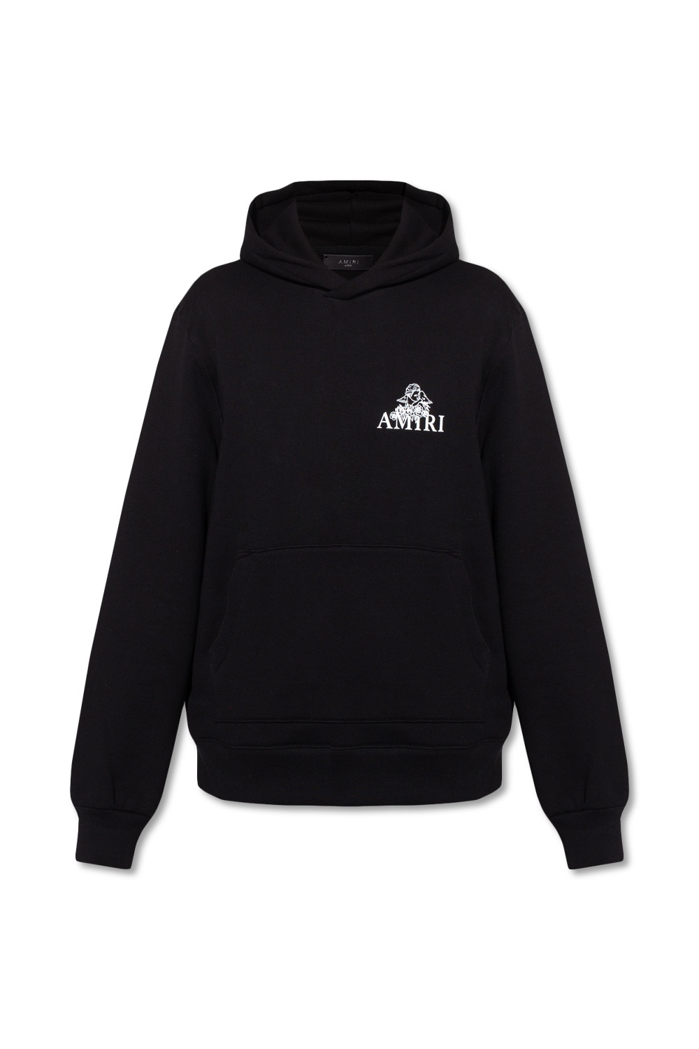 【関送込】AMIRI ロゴ プリント フーディ AMIRI logo-print Cotton Hoodie | Black | FARFETCH